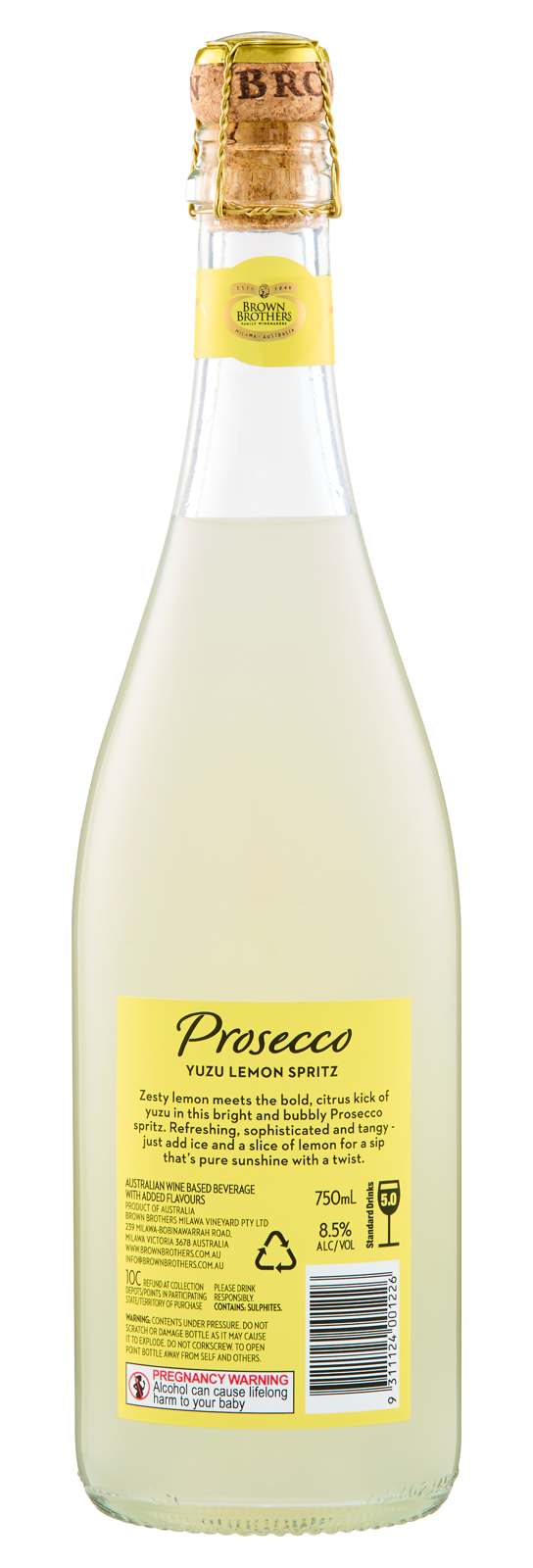Yuzu Lemon Prosecco Spritz