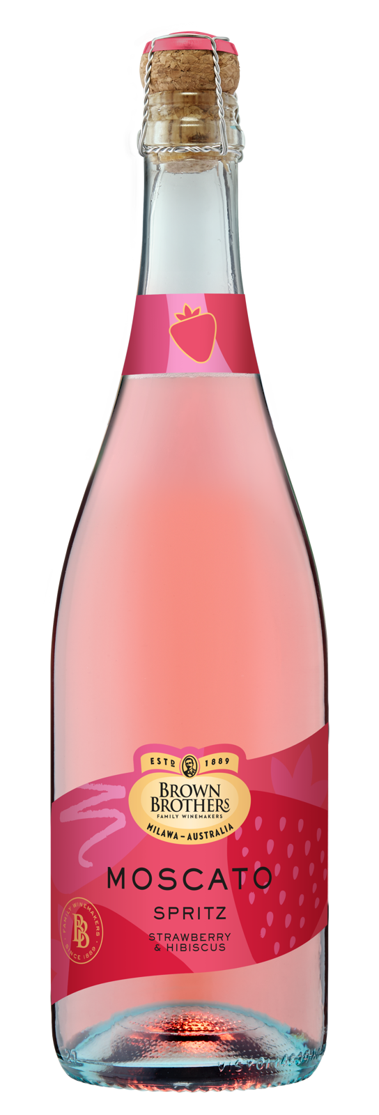 Moscato Strawberry & Hibiscus Spritz