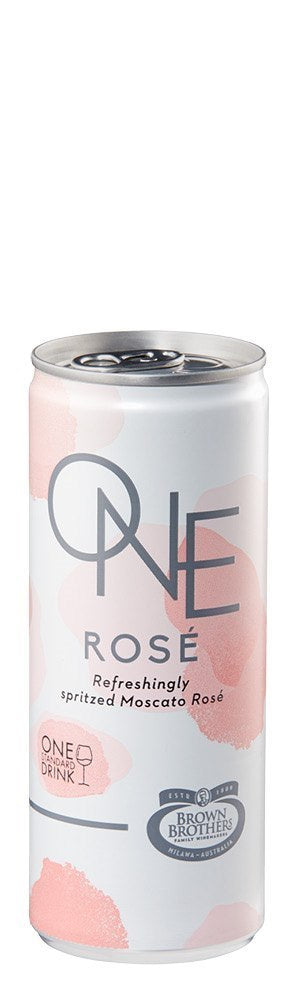 Moscato ONE Rosé 250mL Cans 24 Pack